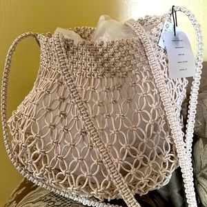 NEW—Mango summer handbag with long straps